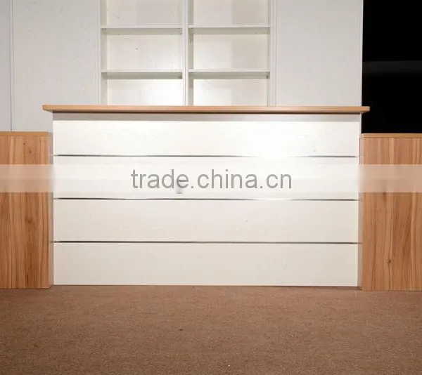 HC-M015 Modern Chipboard Wooden Office Reception Table Furniture China