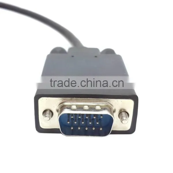 New Squarely DP 90 D Mini DisplayPort to VGA RGB Male to Male Cable 1.5 M Black photo-2