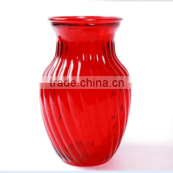 Glass Flower Vase With Different Spraying Colors photo-2