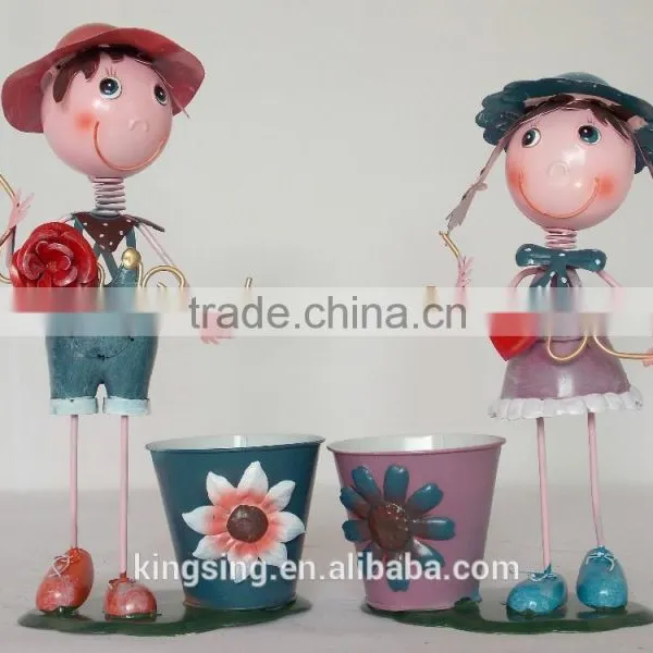 Wholesale Newest Iron Dolls Metal Craft & Gift of Couple HK 196
