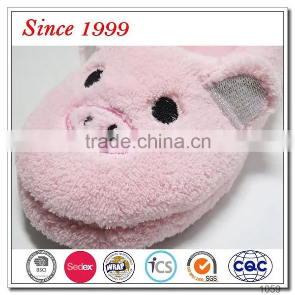 2016 Hot Selling Stuffed Kids Baby Pig Head Animal Slippers photo-4