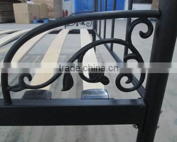 Metal Frame Wooden Slat Bed photo-3