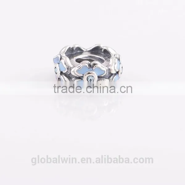 Blue Flower Charm Wholesale 925 Sterling Silver Charms With China Supplier photo-3