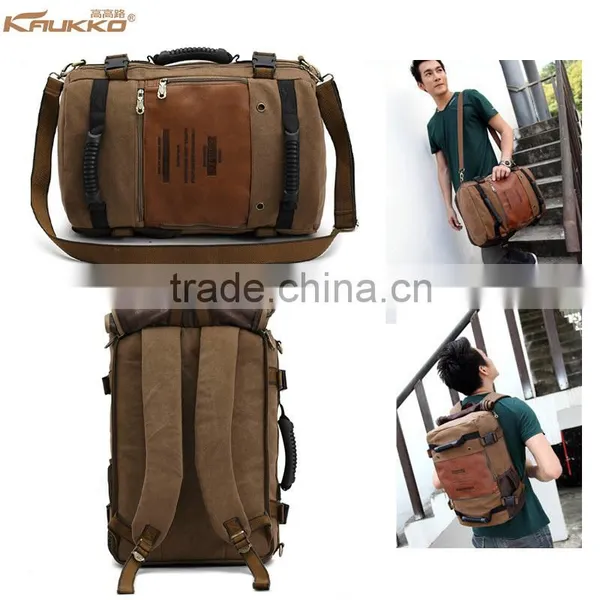 Outdoor Hiking Backpack Canvas Vintage Daypack for Travel