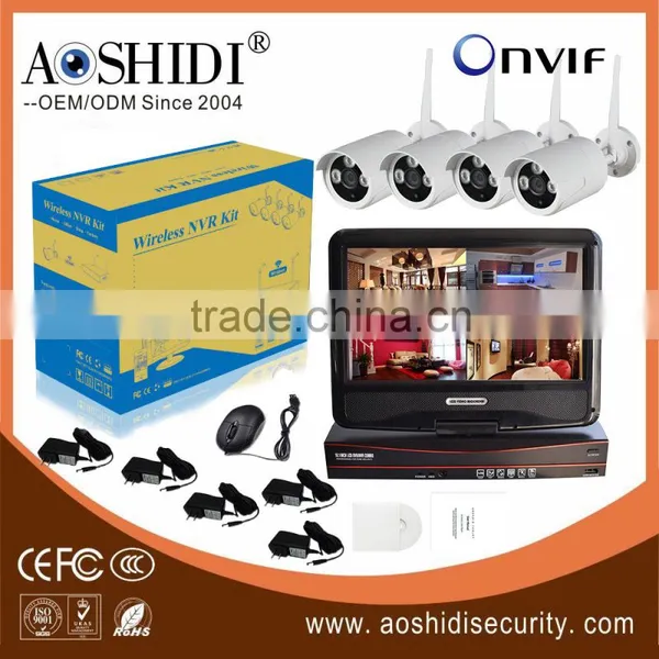 Wifi Mobile NVR 4CH 1080p P2P NVR Kit, Wireless CCTV Camera System photo-3