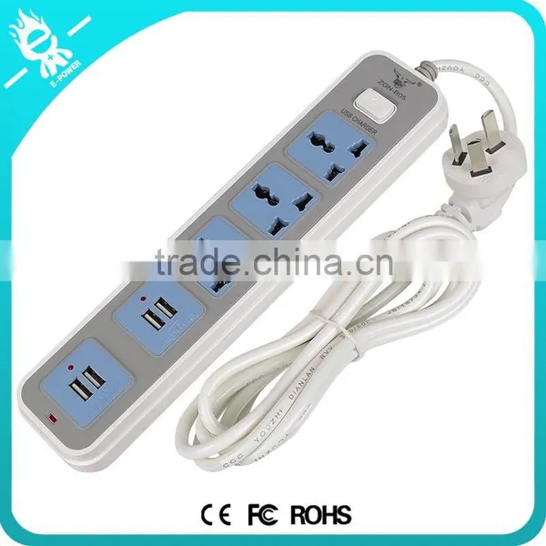 2015 Newest Wholesale Brand Designed High Quality Dual Usb UK Power Strip photo-5