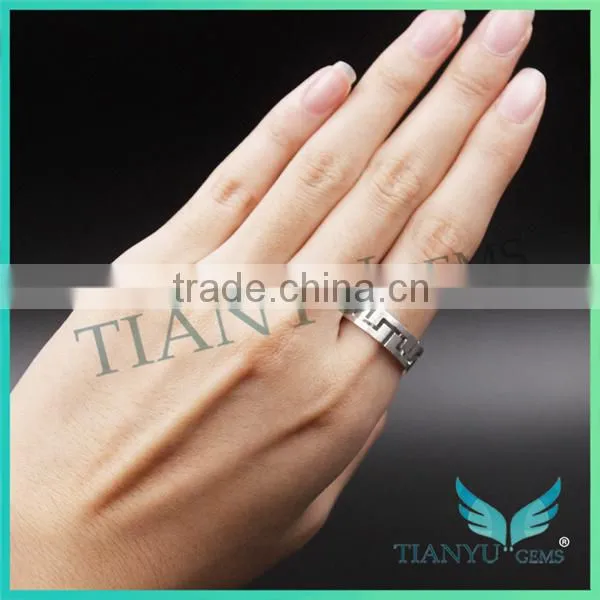 Platinum Rings Men and Women Finger Rings Wedding Ring photo-5