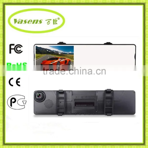 Vasens 168 Dual Lens Rearview Mirror Reversing View G-sensor Car Dvr photo-2