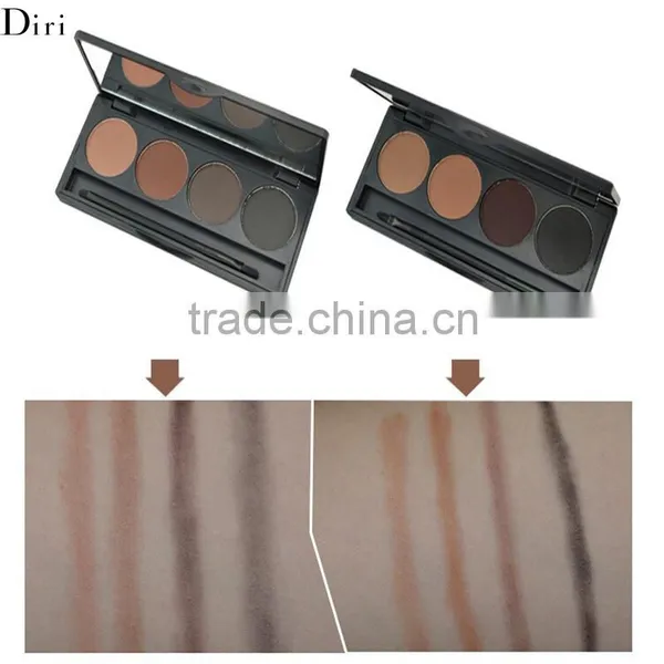 Three Color Sable Hair Single Eyebrow Brush With Palette photo-4