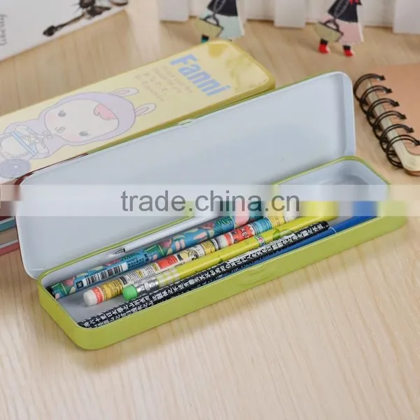 Factory Wholesale Metal Pencil Case Rectangular Cartoon Metal Tin Case photo-6