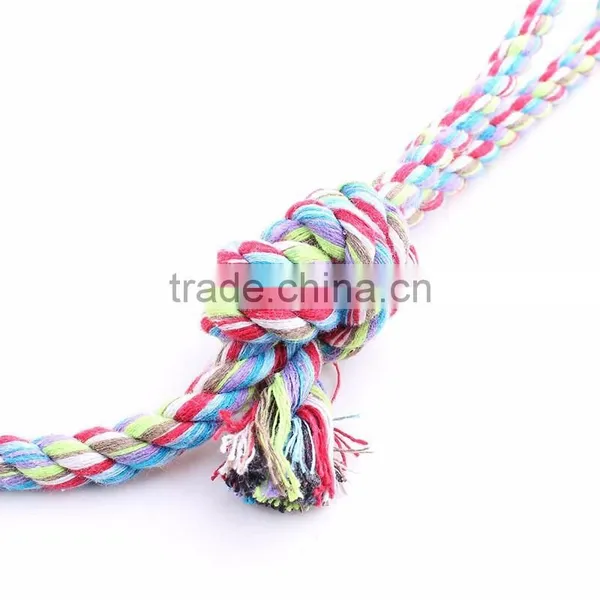 Cotton Rope Hand Pull Long Tail Dog Toys Ball Small Size 30cm photo-3