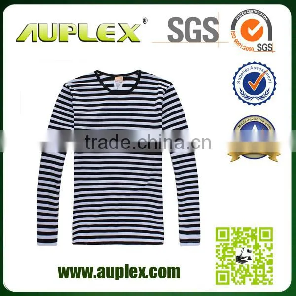 2015 New Fashion Wholesale Black Yellow Red Blue and White Horizontal Striped Shirt Vertical Striped Men t Shirt photo-3