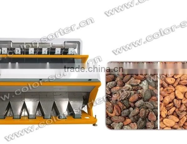 ZRWS high effective cocoa bean color sorter/processing machinery for cocoa bean processing line