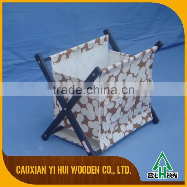 Office Wood Magazine Rack Storage photo-2