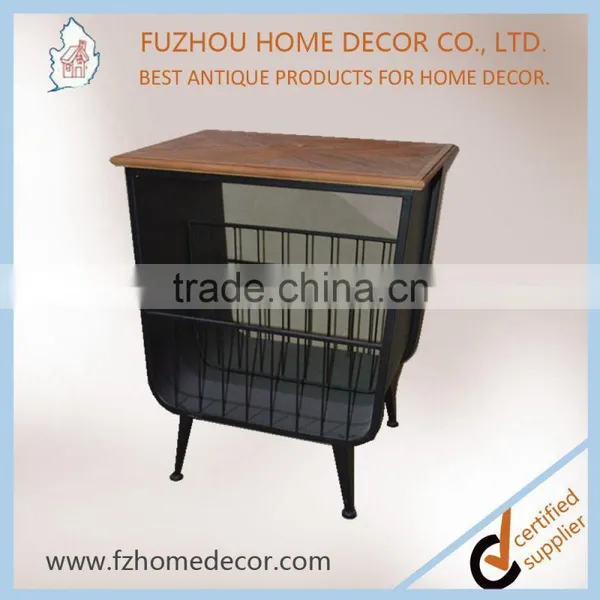 2017 Hot Sell Antique Wooden Cabinet With Metal Leg for Living Room photo-6
