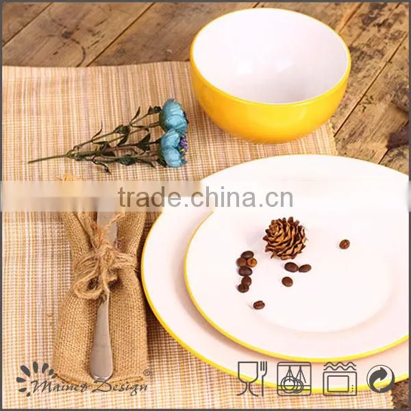 18pcs Two-tone Color Ceramic Dinner Set photo-6