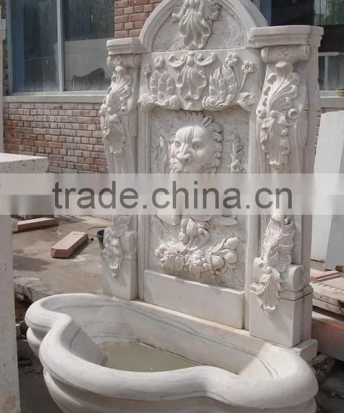 Marble Lion Head Wall Fountain photo-3
