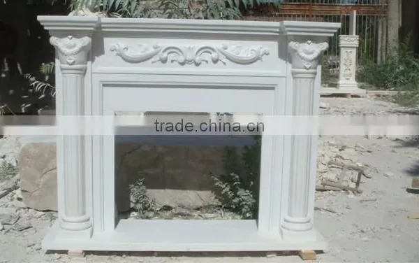 Modern Home Decor Stone Carving Marble Fireplace Mantels photo-4