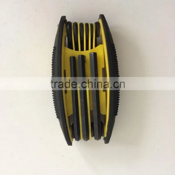 Factory Directly Evaporated Black Folding Type 9PC Allen Wrench Hex Key Hand Tool Set photo-2