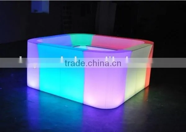 Elegant Fashionable RGB 16 Colors Changing Led Straight Bar Counter, Bar Furniture With Led Light photo-5