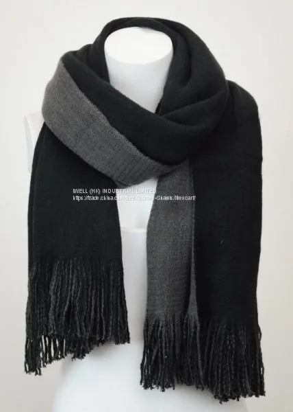 Soft Winter Knitted Pashmina Scarf Shawl Wholesale photo-3
