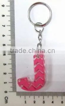 Promotion Alphabet Key Chain, Plastic Letter Key Chain With Printing, Personalized Letter Key Chain photo-3