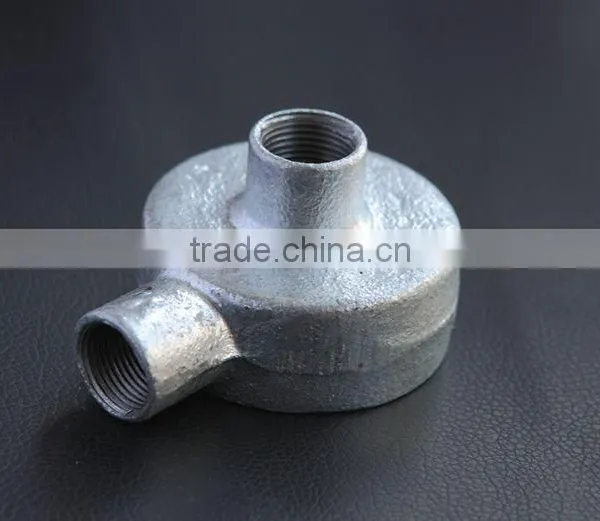 20mm and 25mm Electrical Galvanized 2 Way (Angle) Back Entry Junction Box photo-2