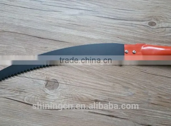 High Tree Cut Curve Pruning Saw With Steel and Rubebr Handle photo-4