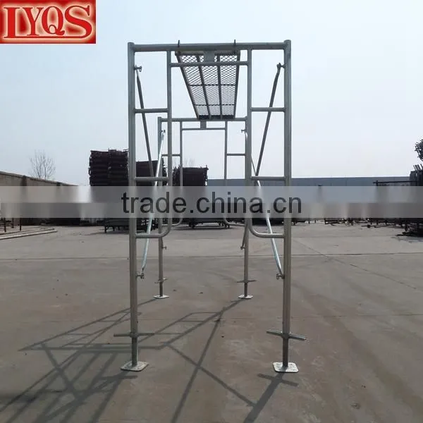 Galvanized Tubular Cross Braces 5x6'4" Walk Thru Scaffold Frame Package photo-5