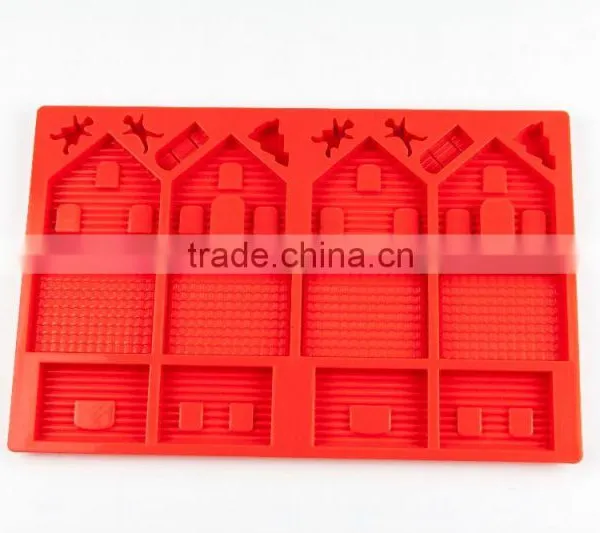 11200 Gingerbread House Shape Silicone Cake Mold photo-3
