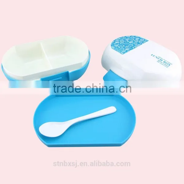 700ML Three Divides Plastic Packing Lunch Box With Lock photo-3