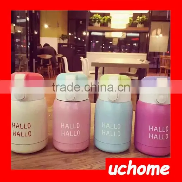 UCHOME Cute Travel Vacuum Mugs Stainless Steel Thermos Bottle Thermos Cup For Children Bouncing Thermos photo-5