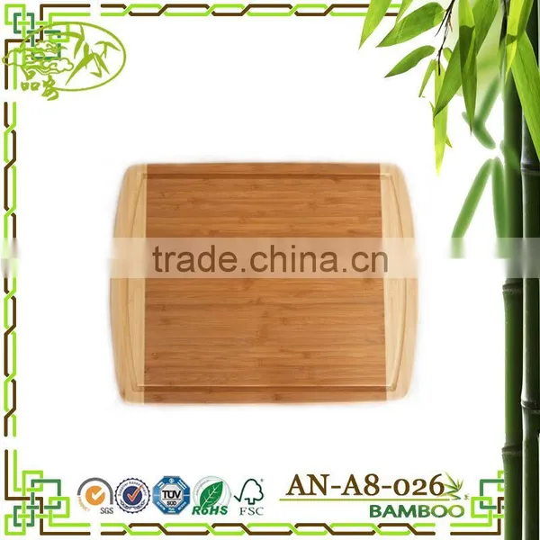 AONONG MOSO Bamboo Radian Corner Shape Cutting Board Kitchen Active Antibacterial Butcher Block photo-3