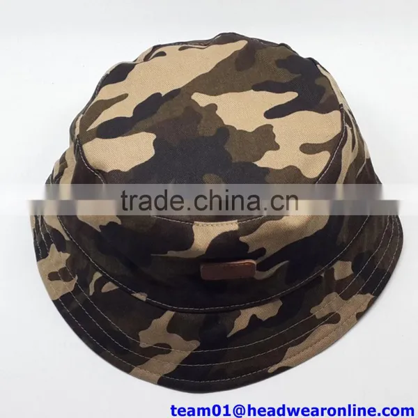 Fashion Reversible Bucket Hat/Cap Wholesale 100%cotton Twill Hat photo-3