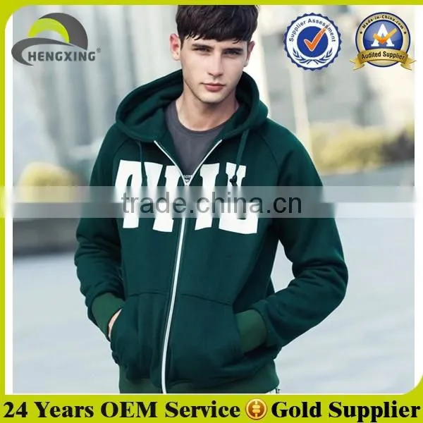 Printed Logo Zip up Custom Color Hoodies photo-3