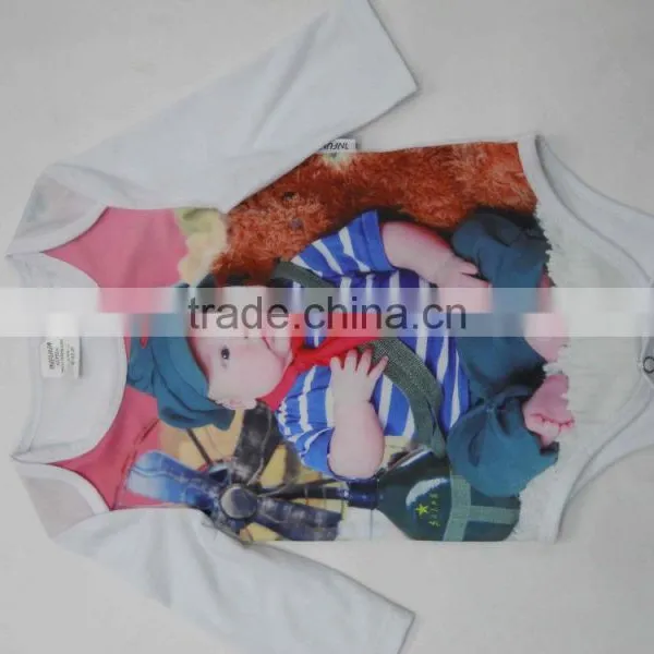 Baby Romper 100% Cotton With Full Sublimation Print in Front. No Minimums Required! photo-3