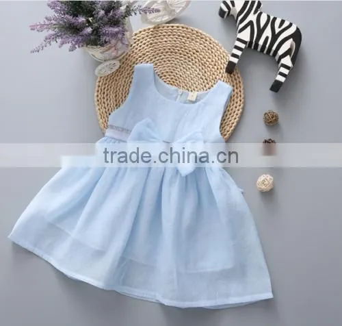 Baby Clothes Wholesale Hot Sale Chiffon Cheap 2017 Baby Clothing Children's Boutique Sleeveless Pink Summer Girl Dress photo-2