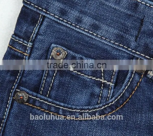 S1114K Toddler Kid Girls Children Stretchable Waistband Indigo Washed Denim Jeans photo-4