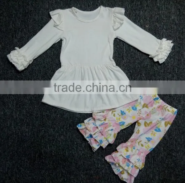 Wholesale Lovely Hot Pink Children Outfit Easter Boutique Clothing Baby Girl Boutique Clothing Sets With Stripes photo-3