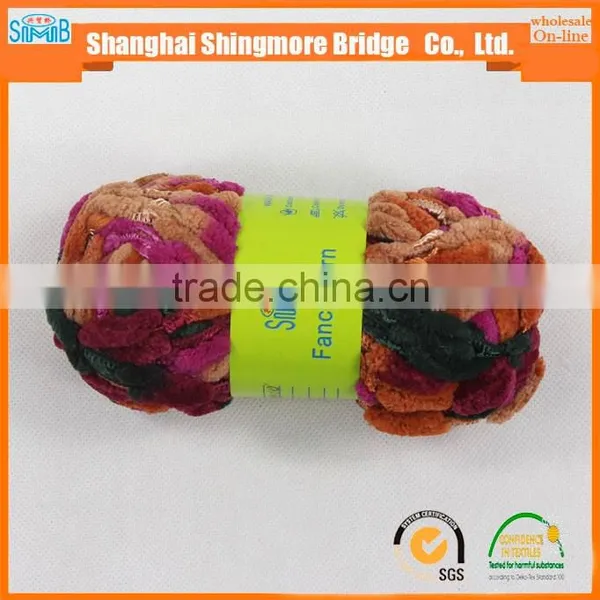 2016 Chinese Popular Colourful Polyester Fdy Yarn With 50g Ball for Knitting by Hand photo-5