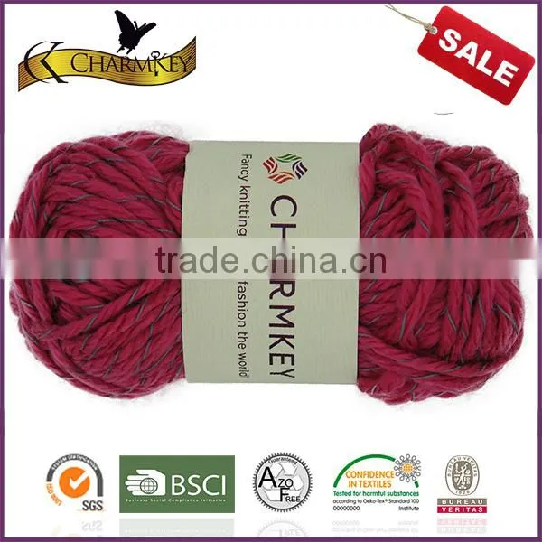 Charmkey Polyester Acrylic Crochet Yarn Special Reflected Yarn for Women photo-2