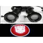 3 Watt Autobots LED Door Projector Lights / 6500K Car Shadow Light