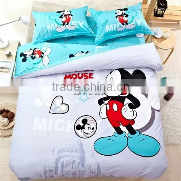 Wholesale Mickey Mouse Bedding Set for Kids Mickey Minnie Bedding Set of 3pcs for Single Beds photo-4