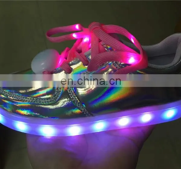 Factory Wholesale Price Low MOQ Sports Gift Simulation Children LED Light up Kids Shoes photo-5
