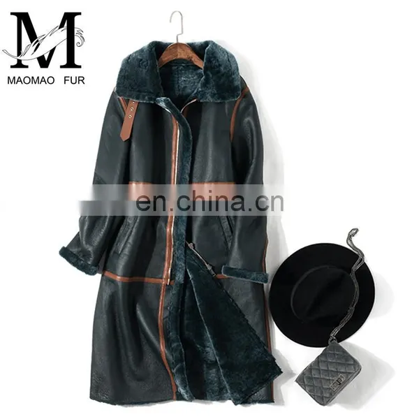 2017 Hot Selling Elegant Fashion Design Sheep Skin Leather Jacket photo-6