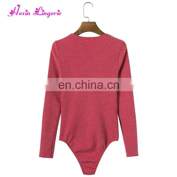 Top Selling Autumn Black Knitting Sexy Romper Custom Bandage Jumpsuits photo-4