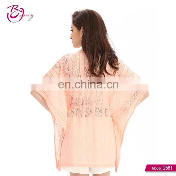 2017 Korean New Style Thread Ladies Transparent Blouse With Lace photo-3