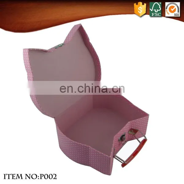 Lovely Cat Cardboard Suitcase Gift Box photo-2