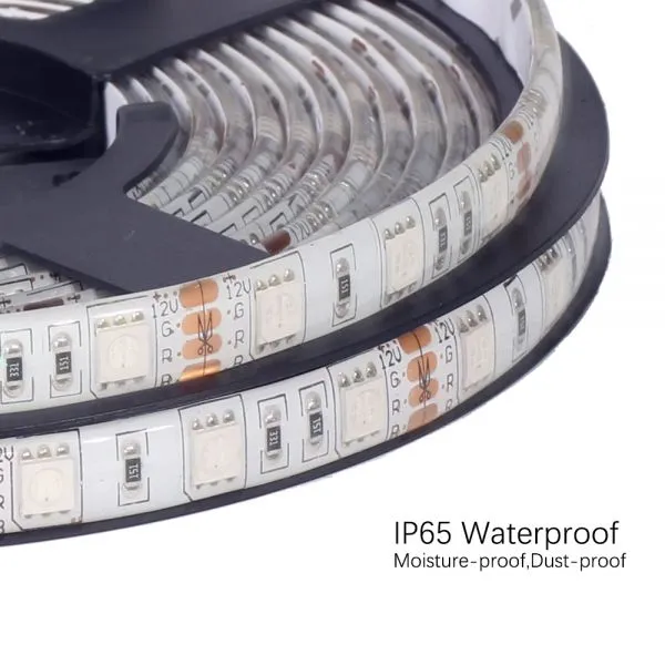 DC12V 5050 LED Strip RGB RGBW RGBWW 5M 10M Set LED Strip 5050 RGB 60LEDs/m + Touch Remote Controller+ 12V Power Adapter photo-4