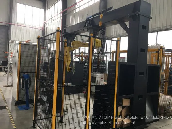 Золотый лазер | Система 3D-волоконно-лазерной резки с роботом Fanuc для резки профилированных труб